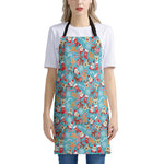 Cute Christmas Elements Pattern Print Apron