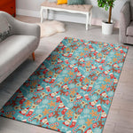 Cute Christmas Elements Pattern Print Area Rug