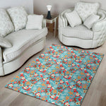 Cute Christmas Elements Pattern Print Area Rug