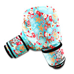 Cute Christmas Elements Pattern Print Boxing Gloves