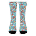 Cute Christmas Elements Pattern Print Crew Socks