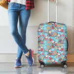 Cute Christmas Elements Pattern Print Luggage Cover