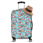 Cute Christmas Elements Pattern Print Luggage Cover