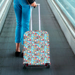 Cute Christmas Elements Pattern Print Luggage Cover