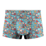 Cute Christmas Elements Pattern Print Men's Boxer Briefs