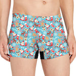 Cute Christmas Elements Pattern Print Men's Boxer Briefs