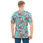 Cute Christmas Elements Pattern Print Men's T-Shirt