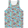 Cute Christmas Elements Pattern Print Men's Tank Top