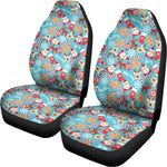 Cute Christmas Elements Pattern Print Universal Fit Car Seat Covers