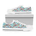 Cute Christmas Elements Pattern Print White Low Top Sneakers
