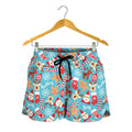 Cute Christmas Elements Pattern Print Women's Shorts