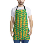 Cute Christmas Emoji Pattern Print Apron