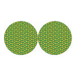 Cute Christmas Emoji Pattern Print Car Coasters