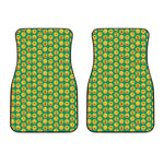 Cute Christmas Emoji Pattern Print Front Car Floor Mats