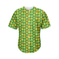 Cute Christmas Emoji Pattern Print Men's Baseball Jersey