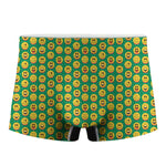 Cute Christmas Emoji Pattern Print Men's Boxer Briefs