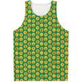 Cute Christmas Emoji Pattern Print Men's Tank Top
