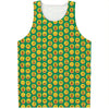 Cute Christmas Emoji Pattern Print Men's Tank Top