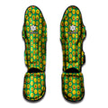 Cute Christmas Emoji Pattern Print Muay Thai Shin Guards