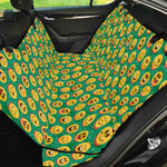 Cute Christmas Emoji Pattern Print Pet Car Back Seat Cover