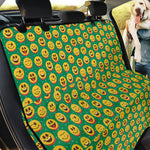 Cute Christmas Emoji Pattern Print Pet Car Back Seat Cover