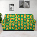 Cute Christmas Emoji Pattern Print Sofa Cover