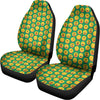 Cute Christmas Emoji Pattern Print Universal Fit Car Seat Covers