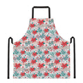 Cute Christmas Poinsettia Pattern Print Apron