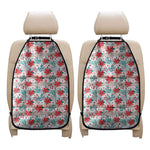 Cute Christmas Poinsettia Pattern Print Car Seat Organizers