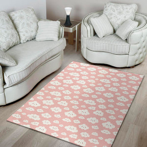 Cute Cloud Pattern Print Area Rug