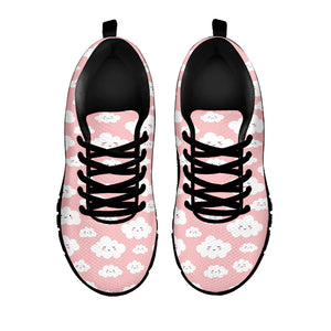 Cute Cloud Pattern Print Black Sneakers