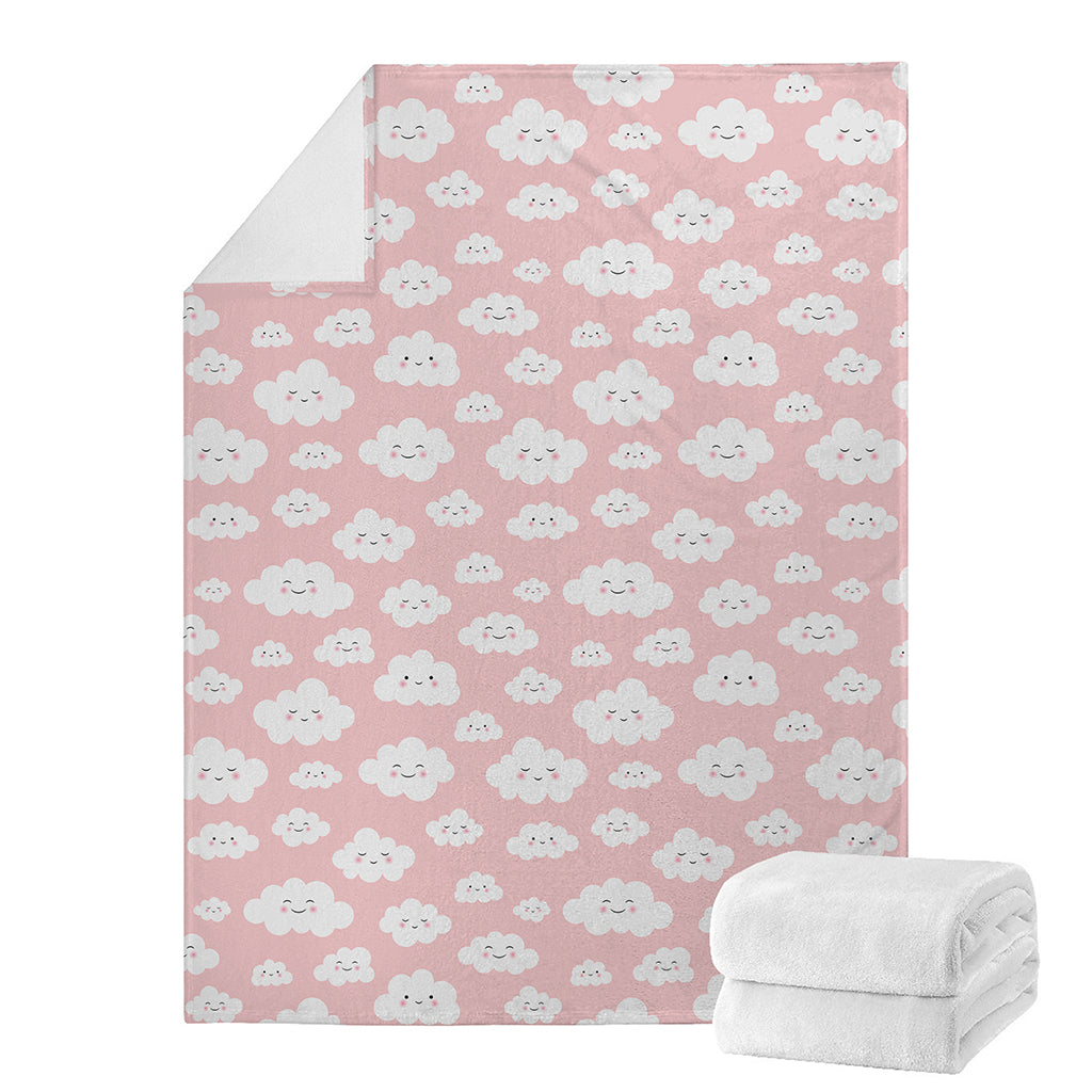 Cute Cloud Pattern Print Blanket