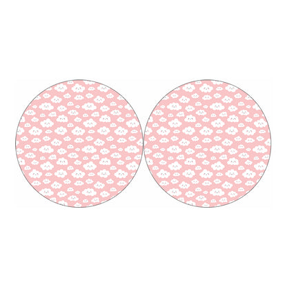 Cute Cloud Pattern Print Car Coasters