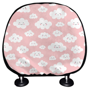 Cute Cloud Pattern Print Car Headrest Covers