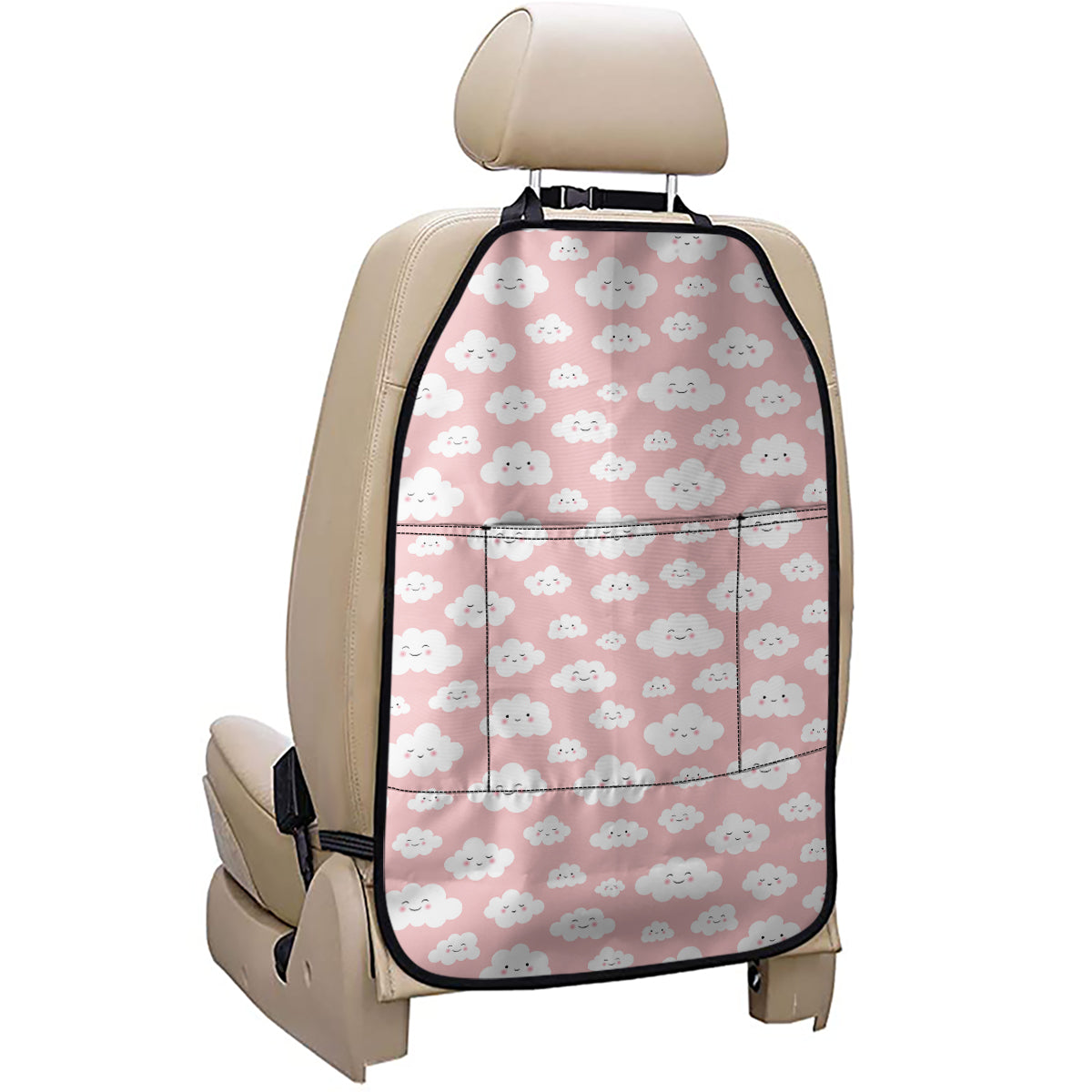 Cute Cloud Pattern Print Car Seat Organizers