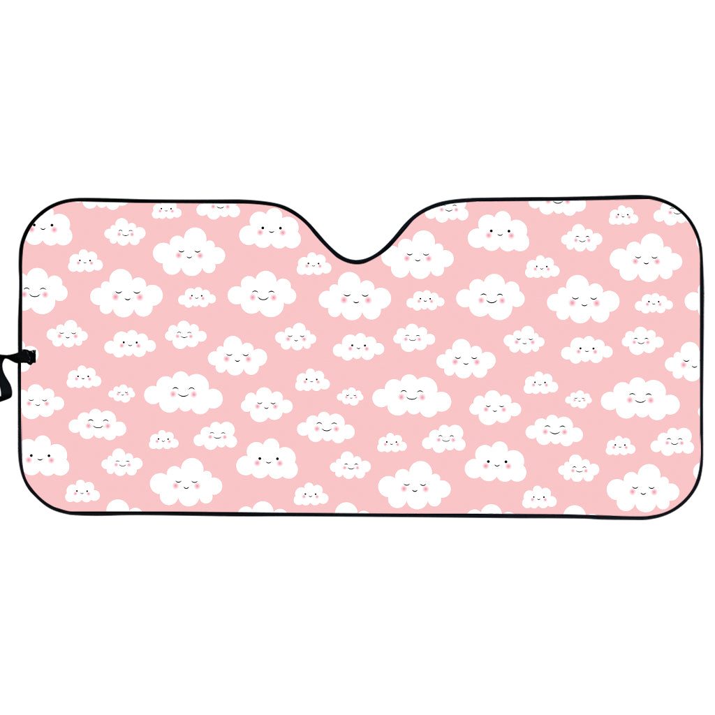 Cute Cloud Pattern Print Car Sun Shade