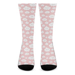 Cute Cloud Pattern Print Crew Socks