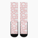 Cute Cloud Pattern Print Crew Socks