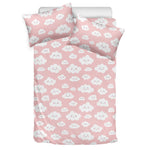 Cute Cloud Pattern Print Duvet Cover Bedding Set