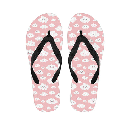 Cute Cloud Pattern Print Flip Flops