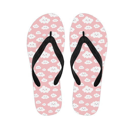 Cute Cloud Pattern Print Flip Flops