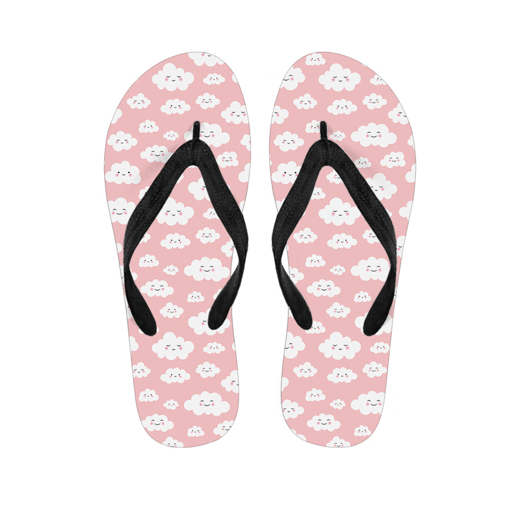 Cute Cloud Pattern Print Flip Flops