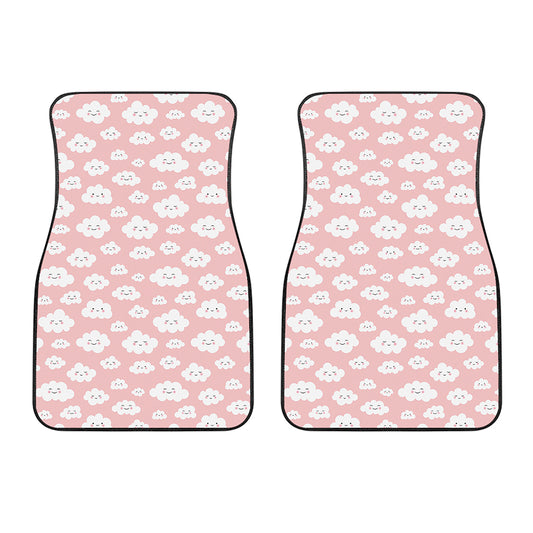 Cute Cloud Pattern Print Front Car Floor Mats