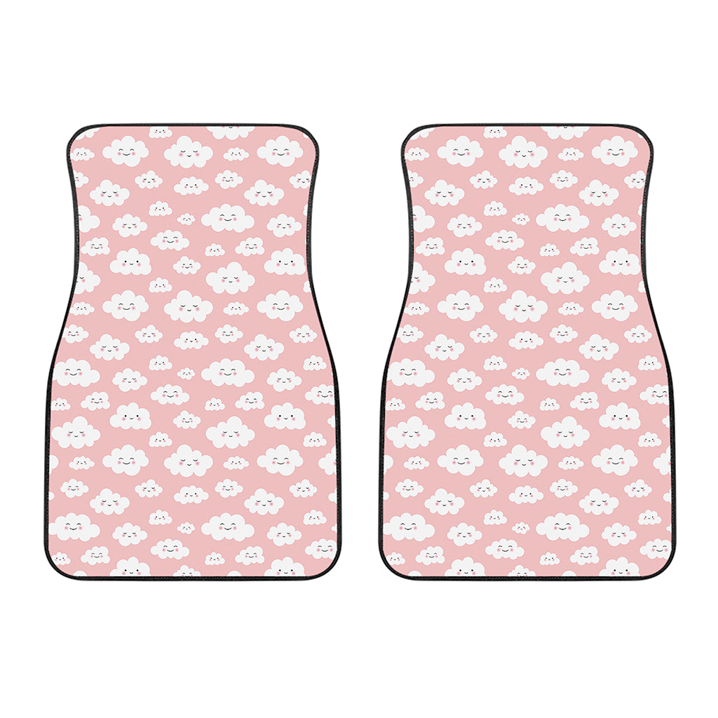 Cute Cloud Pattern Print Front Car Floor Mats