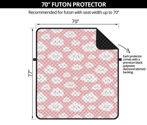 Cute Cloud Pattern Print Futon Protector