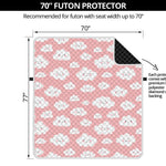 Cute Cloud Pattern Print Futon Protector