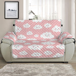 Cute Cloud Pattern Print Half Sofa Protector