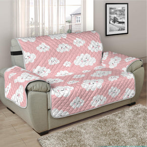 Cute Cloud Pattern Print Half Sofa Protector