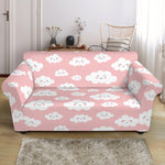 Cute Cloud Pattern Print Loveseat Slipcover