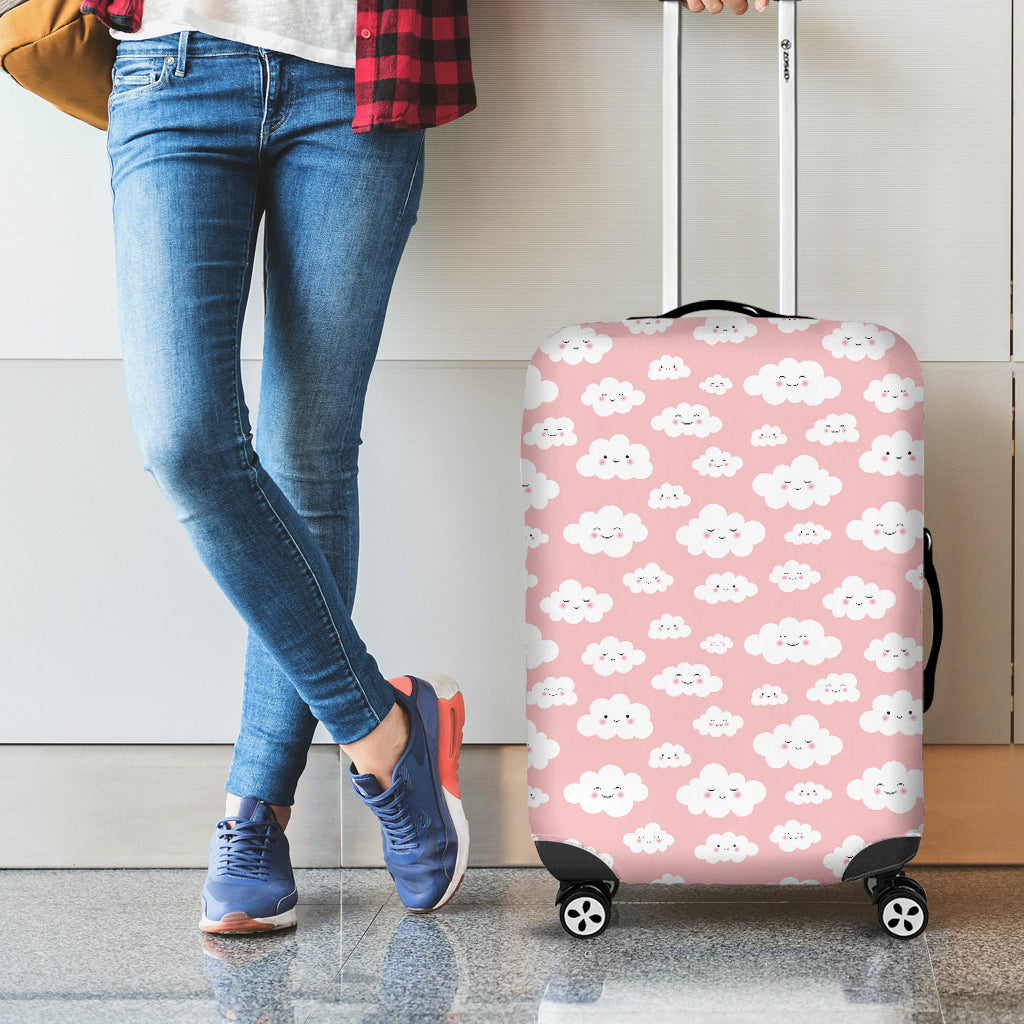 Cute Cloud Pattern Print Luggage Cover